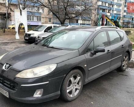 Чорний Пежо 407, об'ємом двигуна 2 л та пробігом 352 тис. км за 4700 $, фото 1 на Automoto.ua