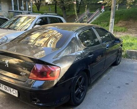 Чорний Пежо 407, об'ємом двигуна 1.7 л та пробігом 320 тис. км за 1600 $, фото 1 на Automoto.ua