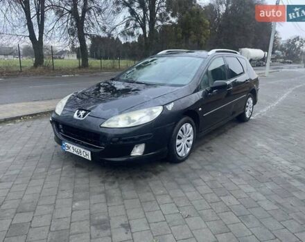 Черный Пежо 407, объемом двигателя 1.56 л и пробегом 270 тыс. км за 2499 $, фото 1 на Automoto.ua
