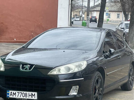 Чорний Пежо 407, об'ємом двигуна 2 л та пробігом 347 тис. км за 5500 $, фото 1 на Automoto.ua