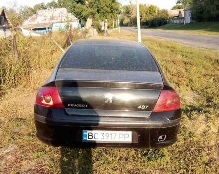 Черный Пежо 407, объемом двигателя 2 л и пробегом 250 тыс. км за 2600 $, фото 1 на Automoto.ua