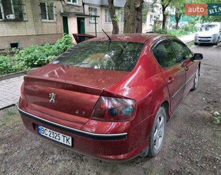 Красный Пежо 407, объемом двигателя 2 л и пробегом 193 тыс. км за 3100 $, фото 1 на Automoto.ua