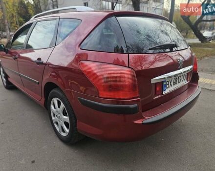 Красный Пежо 407, объемом двигателя 1.75 л и пробегом 305 тыс. км за 3450 $, фото 8 на Automoto.ua