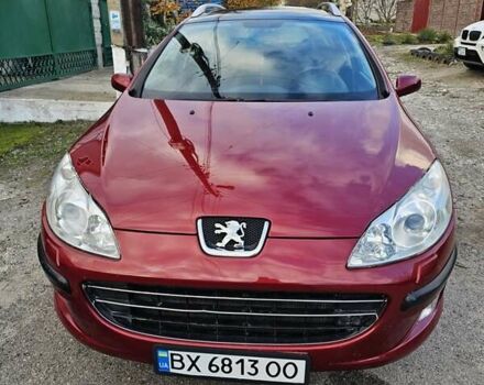 Красный Пежо 407, объемом двигателя 1.75 л и пробегом 303 тыс. км за 4500 $, фото 1 на Automoto.ua