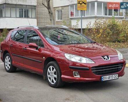 Красный Пежо 407, объемом двигателя 1.75 л и пробегом 305 тыс. км за 3450 $, фото 3 на Automoto.ua