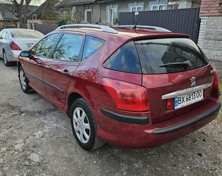 Красный Пежо 407, объемом двигателя 1.75 л и пробегом 303 тыс. км за 4500 $, фото 3 на Automoto.ua