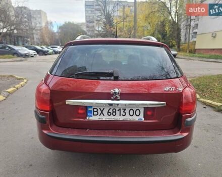 Красный Пежо 407, объемом двигателя 1.75 л и пробегом 305 тыс. км за 3450 $, фото 4 на Automoto.ua