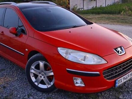 Червоний Пежо 407, об'ємом двигуна 2 л та пробігом 198 тис. км за 4350 $, фото 1 на Automoto.ua