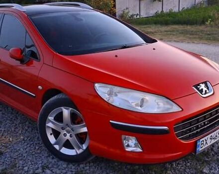 Красный Пежо 407, объемом двигателя 2 л и пробегом 198 тыс. км за 4350 $, фото 1 на Automoto.ua