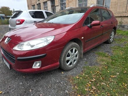 Красный Пежо 407, объемом двигателя 1.7 л и пробегом 300 тыс. км за 3999 $, фото 1 на Automoto.ua