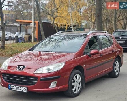 Красный Пежо 407, объемом двигателя 1.75 л и пробегом 305 тыс. км за 3450 $, фото 1 на Automoto.ua