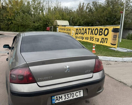 Серый Пежо 407, объемом двигателя 1.56 л и пробегом 275 тыс. км за 3400 $, фото 3 на Automoto.ua