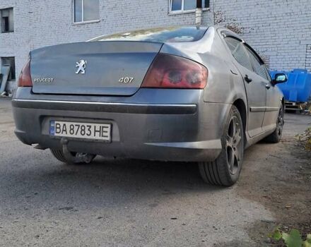 Серый Пежо 407, объемом двигателя 2.01 л и пробегом 370 тыс. км за 5550 $, фото 1 на Automoto.ua