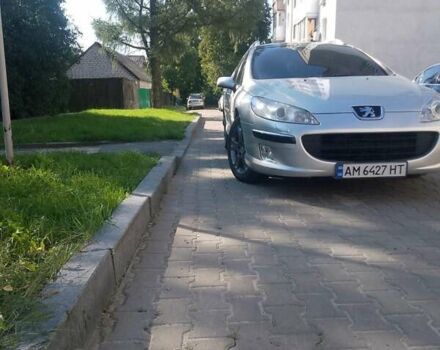 Серый Пежо 407, объемом двигателя 2 л и пробегом 400 тыс. км за 4900 $, фото 1 на Automoto.ua