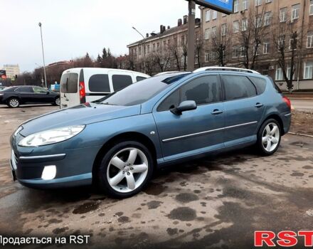 Серый Пежо 407, объемом двигателя 2 л и пробегом 123 тыс. км за 9300 $, фото 1 на Automoto.ua