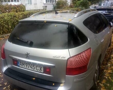 Серый Пежо 407, объемом двигателя 1.56 л и пробегом 295 тыс. км за 4550 $, фото 4 на Automoto.ua