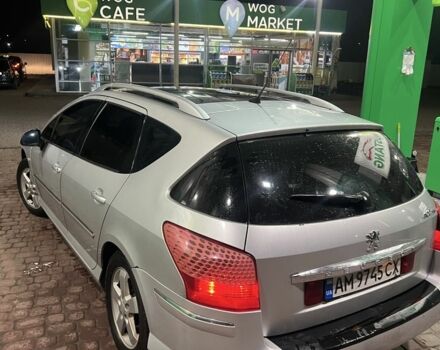 Сірий Пежо 407, об'ємом двигуна 1.6 л та пробігом 293 тис. км за 4350 $, фото 3 на Automoto.ua