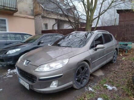 Серый Пежо 407, объемом двигателя 2 л и пробегом 310 тыс. км за 3700 $, фото 1 на Automoto.ua