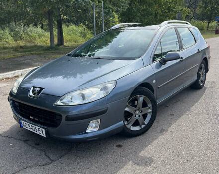 Серый Пежо 407, объемом двигателя 1.56 л и пробегом 259 тыс. км за 4900 $, фото 1 на Automoto.ua