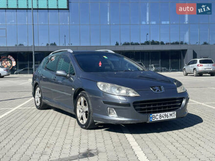 Серый Пежо 407, объемом двигателя 2 л и пробегом 390 тыс. км за 3800 $, фото 1 на Automoto.ua