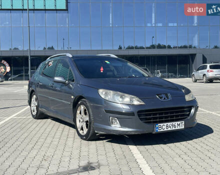 Серый Пежо 407, объемом двигателя 2 л и пробегом 390 тыс. км за 3800 $, фото 1 на Automoto.ua