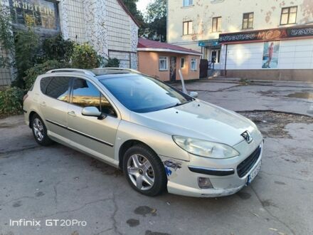 Серый Пежо 407, объемом двигателя 2 л и пробегом 375 тыс. км за 3000 $, фото 1 на Automoto.ua