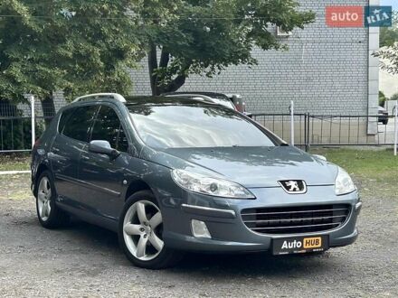 Серый Пежо 407, объемом двигателя 2 л и пробегом 124 тыс. км за 7000 $, фото 1 на Automoto.ua