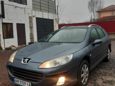 Серый Пежо 407, объемом двигателя 1.5 л и пробегом 300 тыс. км за 4300 $, фото 1 на Automoto.ua