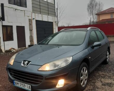Серый Пежо 407, объемом двигателя 1.6 л и пробегом 300 тыс. км за 4300 $, фото 1 на Automoto.ua