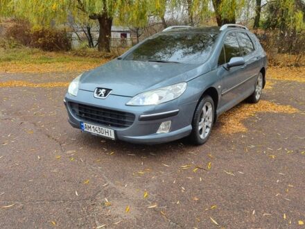 Серый Пежо 407, объемом двигателя 2 л и пробегом 202 тыс. км за 5000 $, фото 1 на Automoto.ua