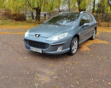 Серый Пежо 407, объемом двигателя 2 л и пробегом 202 тыс. км за 5000 $, фото 1 на Automoto.ua