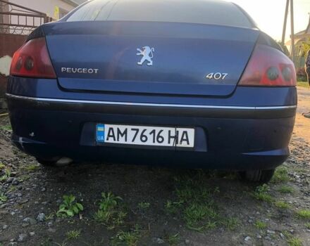 Синий Пежо 407, объемом двигателя 1.6 л и пробегом 275 тыс. км за 4000 $, фото 4 на Automoto.ua