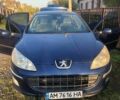Синий Пежо 407, объемом двигателя 1.6 л и пробегом 275 тыс. км за 4000 $, фото 1 на Automoto.ua