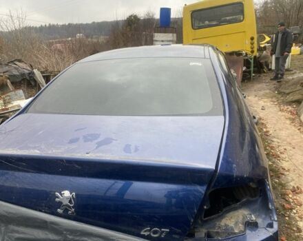 Синий Пежо 407, объемом двигателя 1.7 л и пробегом 250 тыс. км за 900 $, фото 6 на Automoto.ua