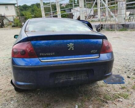 Синій Пежо 407, об'ємом двигуна 2 л та пробігом 252 тис. км за 2200 $, фото 1 на Automoto.ua