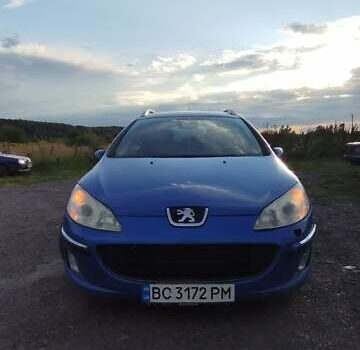 Синий Пежо 407, объемом двигателя 1.99 л и пробегом 515 тыс. км за 3500 $, фото 4 на Automoto.ua