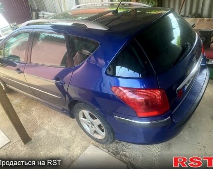 Синий Пежо 407, объемом двигателя 2 л и пробегом 300 тыс. км за 3500 $, фото 1 на Automoto.ua