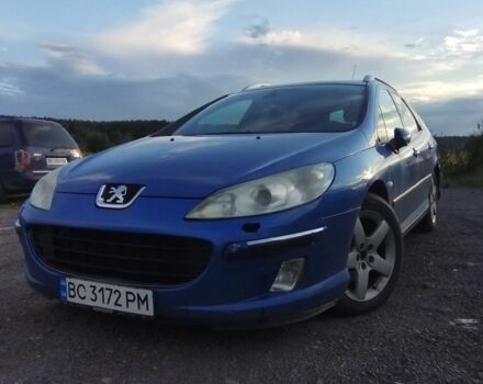Синий Пежо 407, объемом двигателя 2 л и пробегом 515 тыс. км за 3500 $, фото 2 на Automoto.ua