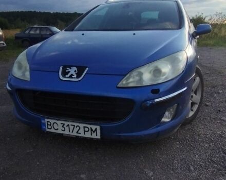 Синий Пежо 407, объемом двигателя 2 л и пробегом 515 тыс. км за 3500 $, фото 1 на Automoto.ua