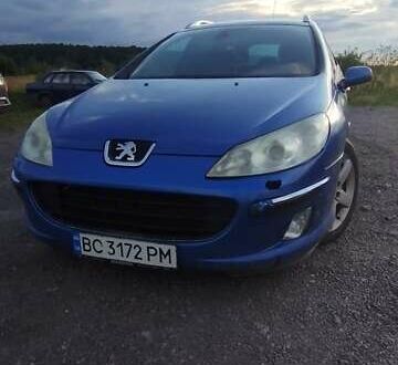 Синий Пежо 407, объемом двигателя 1.99 л и пробегом 515 тыс. км за 3500 $, фото 1 на Automoto.ua