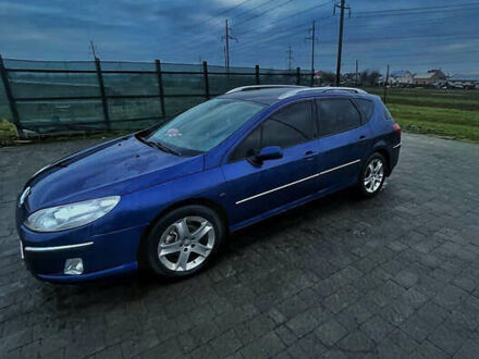 Синий Пежо 407, объемом двигателя 2 л и пробегом 395 тыс. км за 4500 $, фото 1 на Automoto.ua