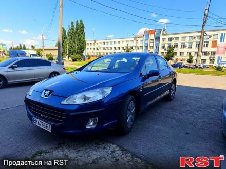 Синий Пежо 407, объемом двигателя 2 л и пробегом 229 тыс. км за 4000 $, фото 1 на Automoto.ua