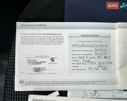 Белый Пежо 5008, объемом двигателя 2 л и пробегом 264 тыс. км за 9850 $, фото 128 на Automoto.ua