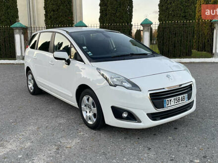 Белый Пежо 5008, объемом двигателя 1.6 л и пробегом 220 тыс. км за 12300 $, фото 1 на Automoto.ua