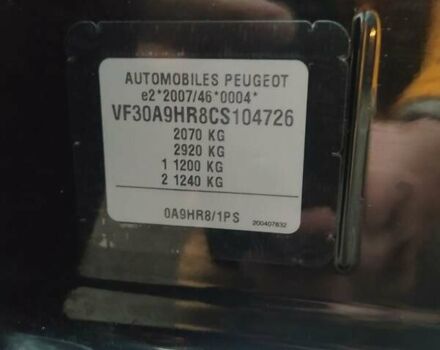 Черный Пежо 5008, объемом двигателя 1.6 л и пробегом 235 тыс. км за 8950 $, фото 14 на Automoto.ua