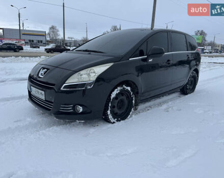Черный Пежо 5008, объемом двигателя 1.56 л и пробегом 359 тыс. км за 7299 $, фото 1 на Automoto.ua