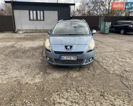 Синий Пежо 5008, объемом двигателя 1.6 л и пробегом 228 тыс. км за 7400 $, фото 2 на Automoto.ua