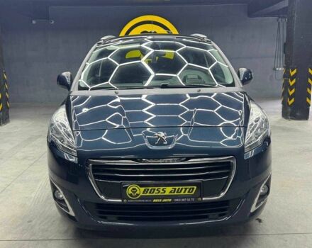 Синий Пежо 5008, объемом двигателя 1.6 л и пробегом 264 тыс. км за 10700 $, фото 1 на Automoto.ua