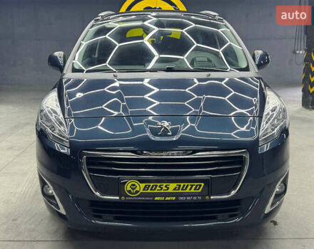 Синий Пежо 5008, объемом двигателя 1.56 л и пробегом 264 тыс. км за 10700 $, фото 1 на Automoto.ua