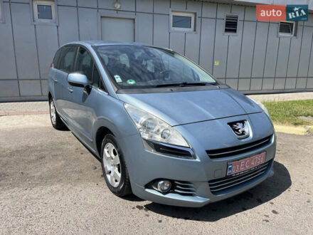 Синий Пежо 5008, объемом двигателя 1.6 л и пробегом 170 тыс. км за 8499 $, фото 1 на Automoto.ua